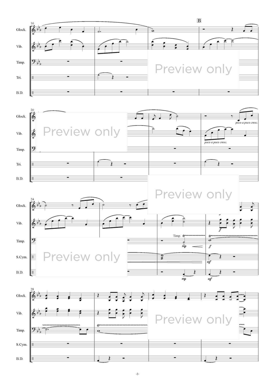 Forest Echoes - Percussion Trio/Quartet/Quintet Snare Drum scores gallery preview page 3