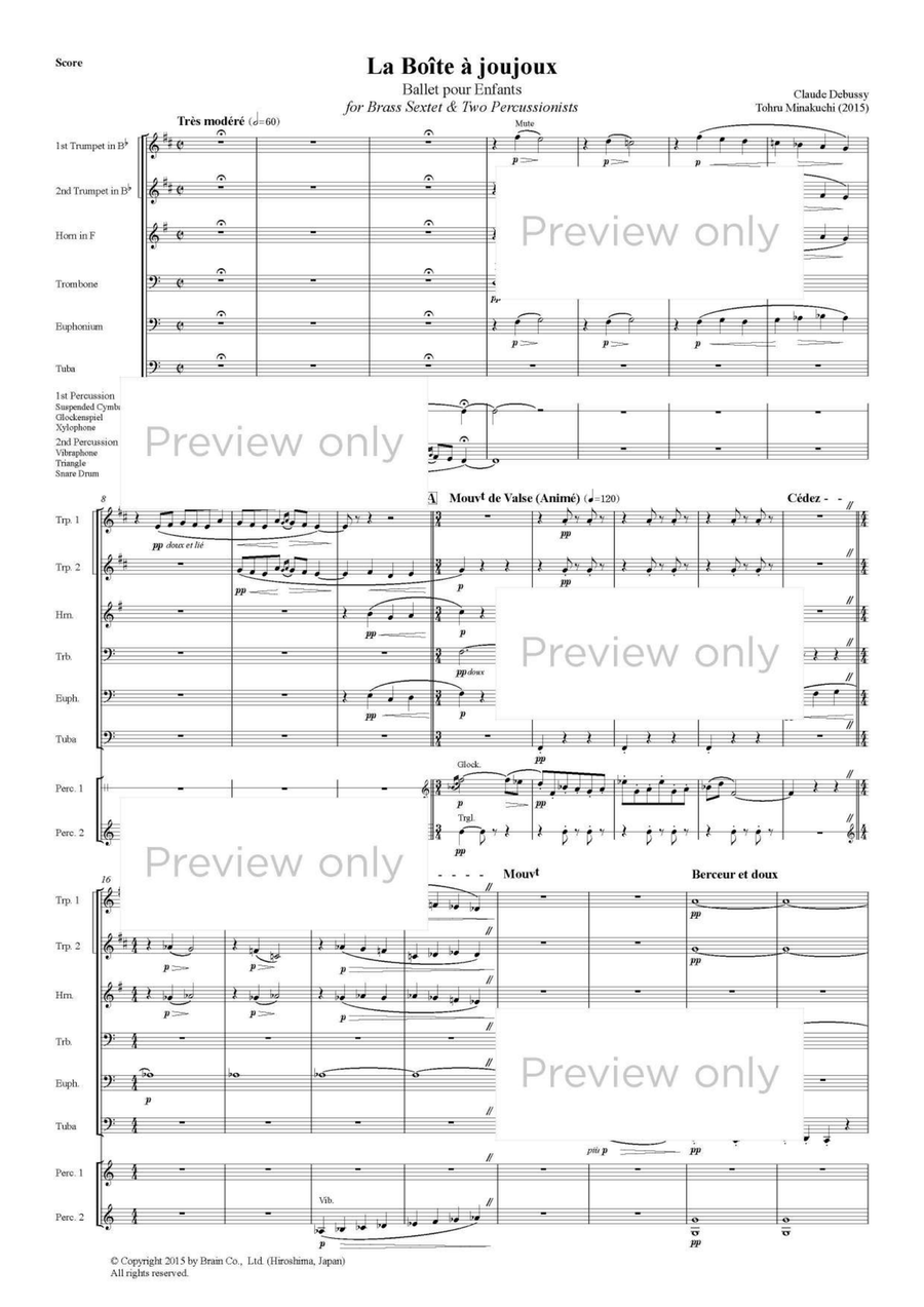 La Boîte à joujoux - Brass & Percussion Octet Chamber Music scores gallery preview page 2
