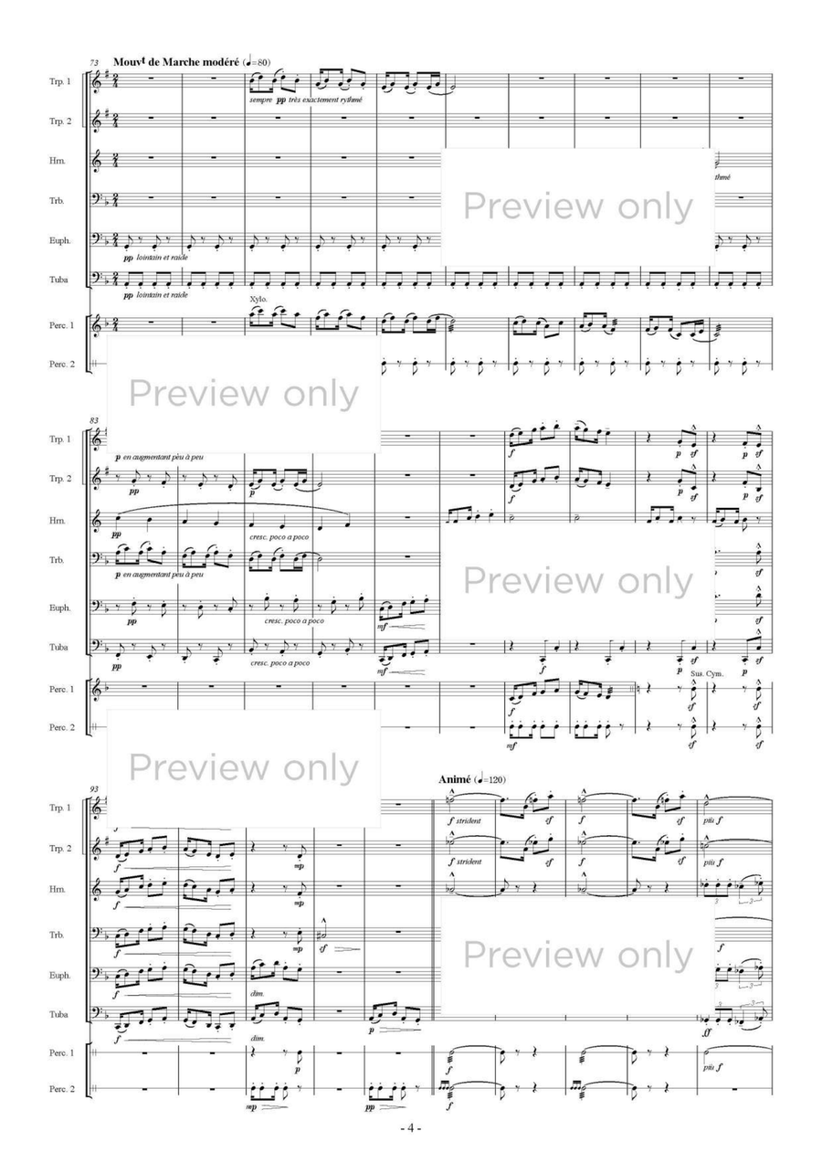 La Boîte à joujoux - Brass & Percussion Octet Chamber Music scores gallery preview page 5