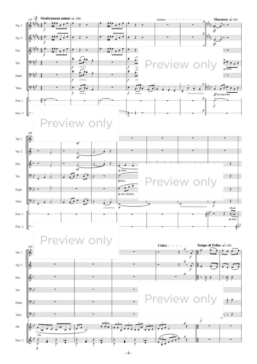 La Boîte à joujoux - Brass & Percussion Octet Chamber Music scores gallery preview page 9