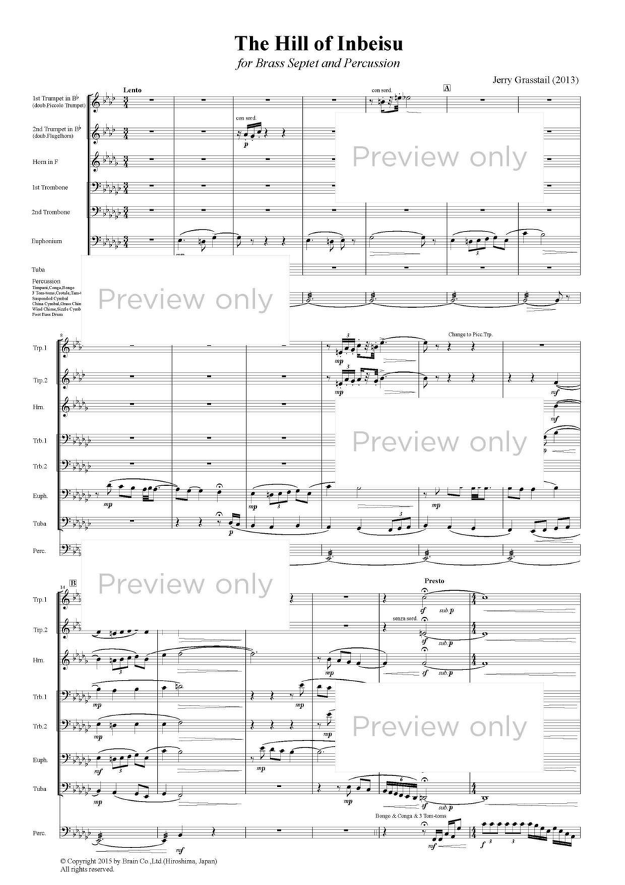 The Hill of Inbeisu - Brass & Percussion Octet Chamber Music scores gallery preview page 2