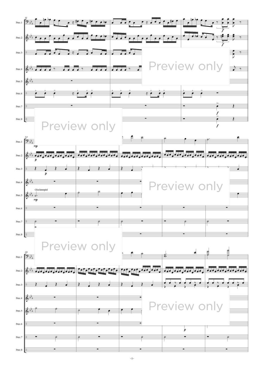 Percussion Parade for Trio (Percussion Trio) Chamber Music scores gallery preview page 3