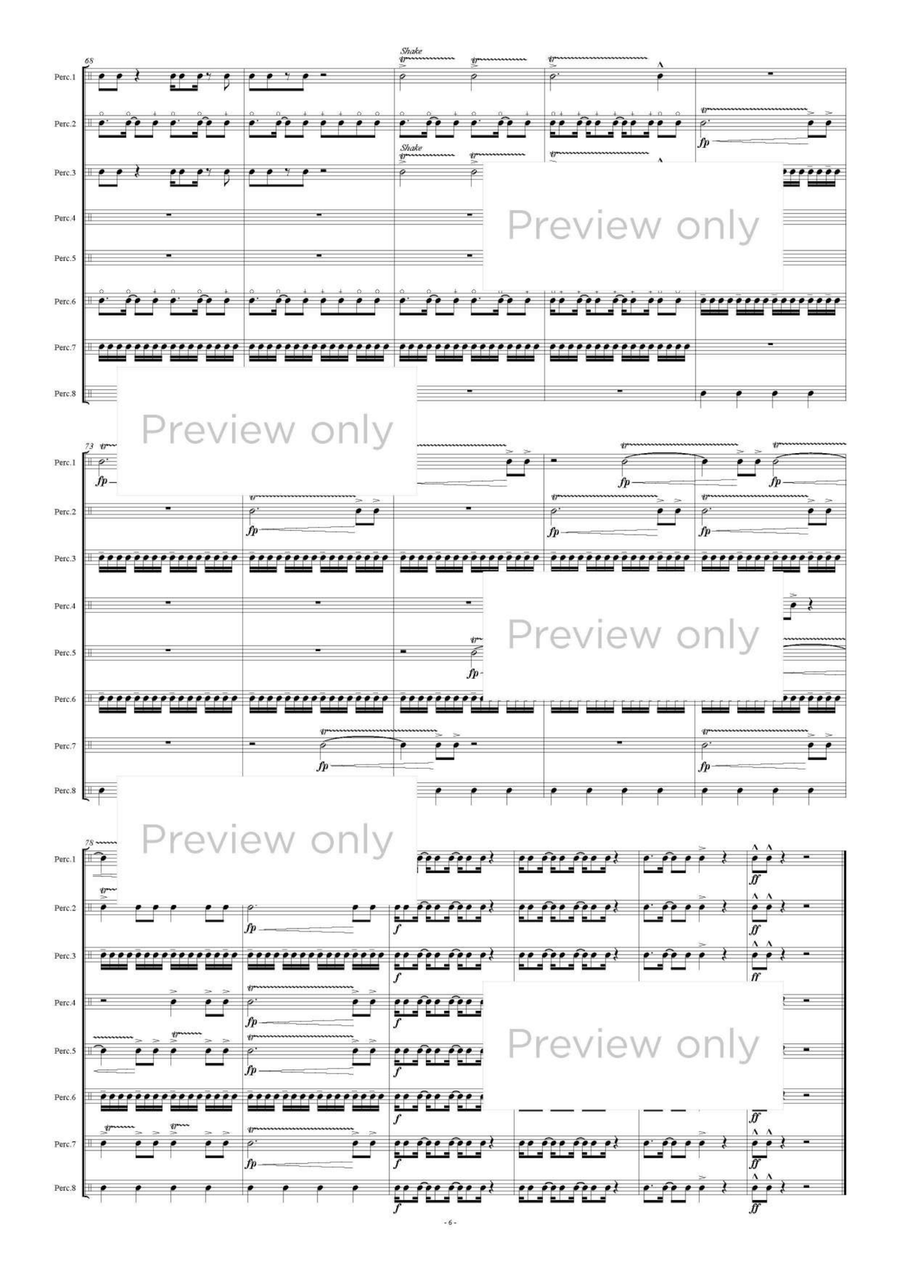 Percussion Parade for Trio (Percussion Trio) Chamber Music scores gallery preview page 7