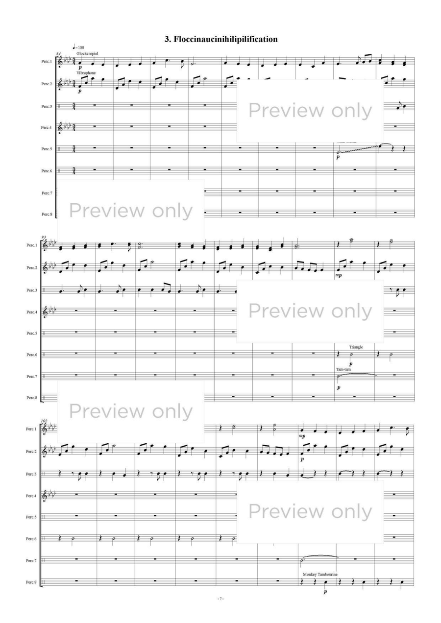 Percussion Parade for Trio (Percussion Trio) Chamber Music scores gallery preview page 8