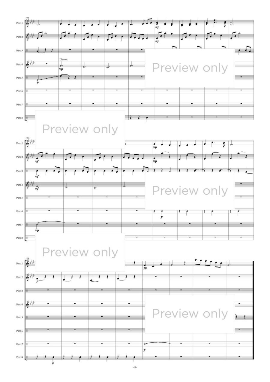 Percussion Parade for Trio (Percussion Trio) Chamber Music scores gallery preview page 9