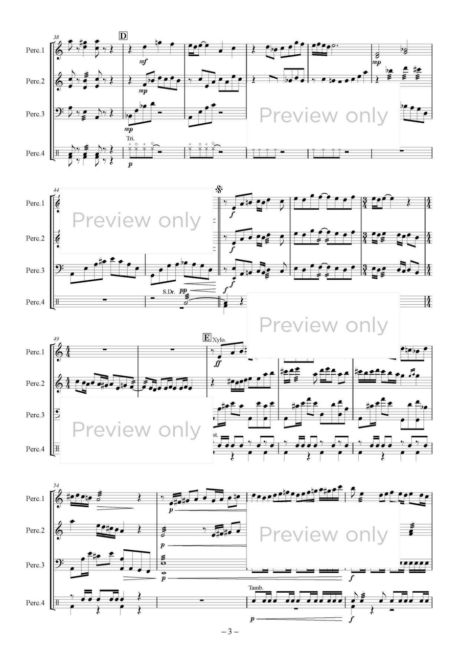 The Language of Flowers: Mvt. 3 - Percussion Quartet Glockenspiel scores gallery preview page 4