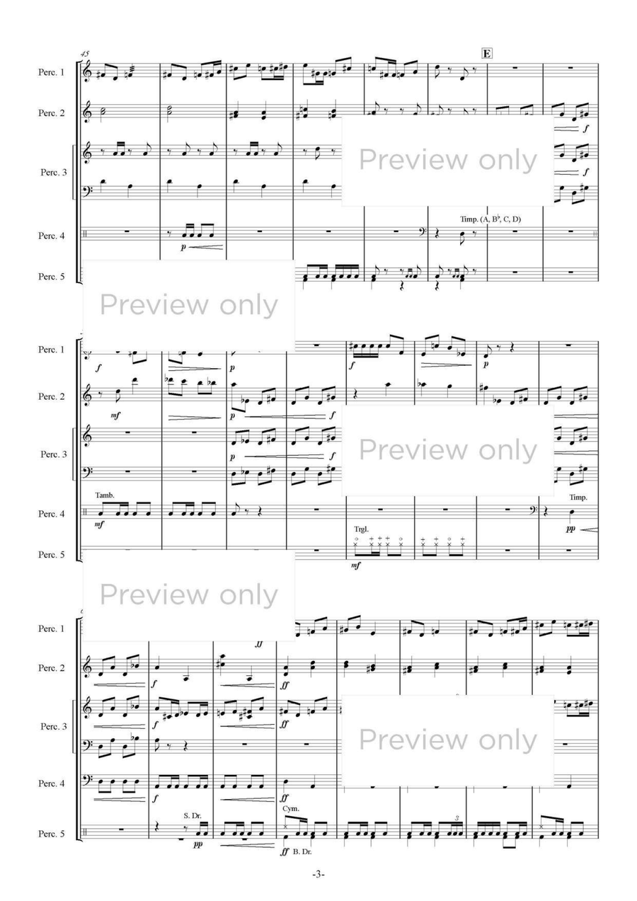 Toy Box Fantasy - Percussion Quintet Glockenspiel scores gallery preview page 4