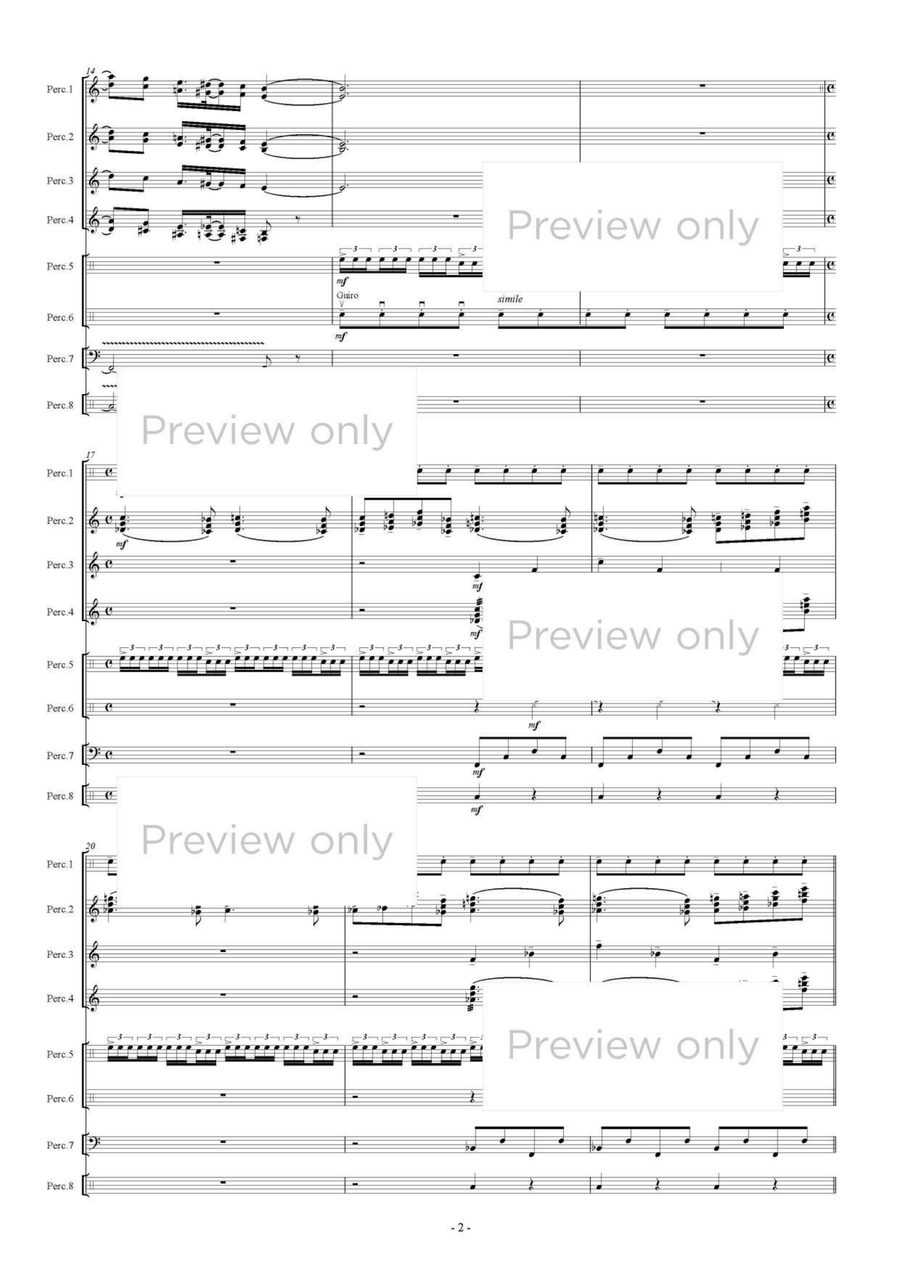 Dance of the Martians - Percussion Octet Chamber Music scores gallery preview page 3