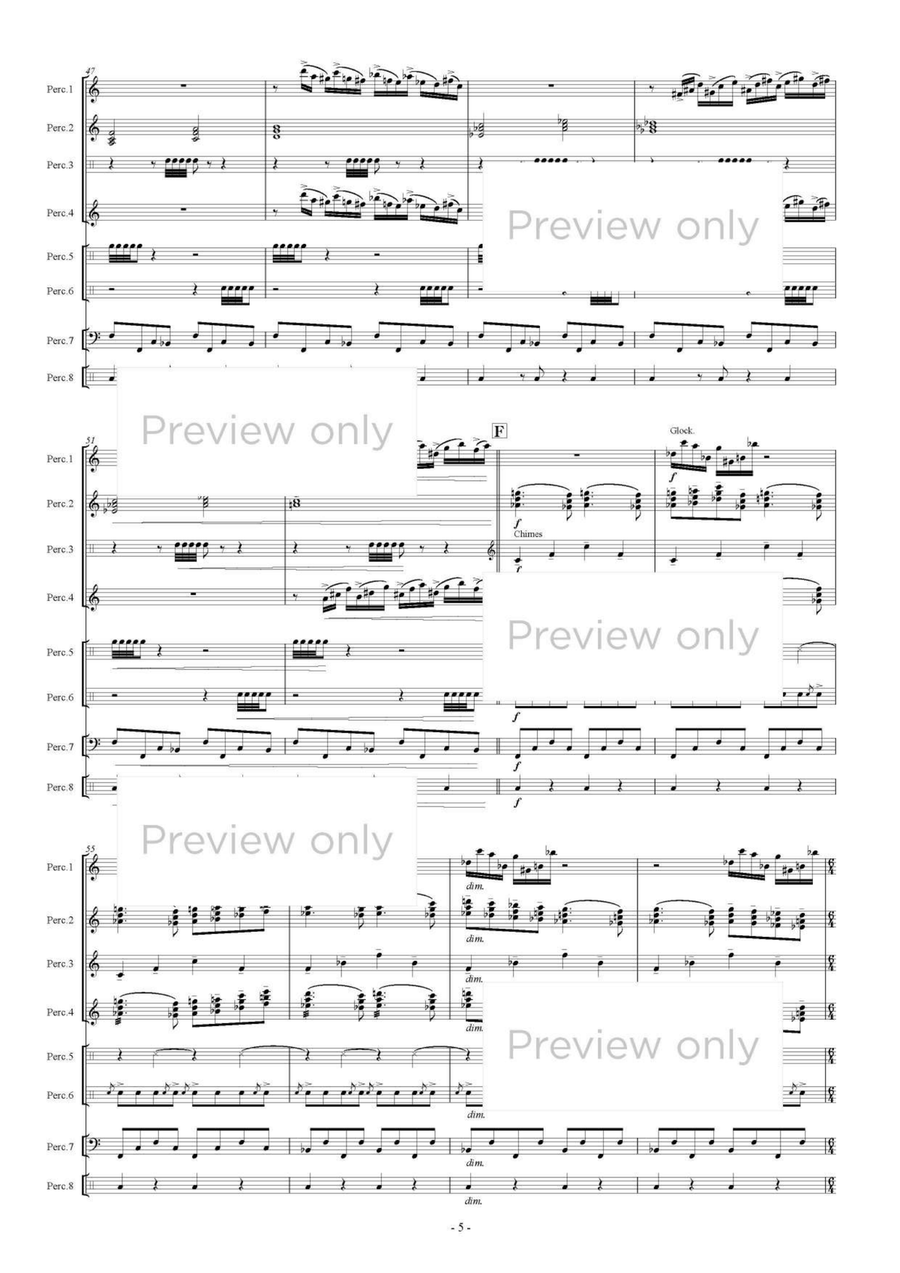 Dance of the Martians - Percussion Octet Chamber Music scores gallery preview page 6