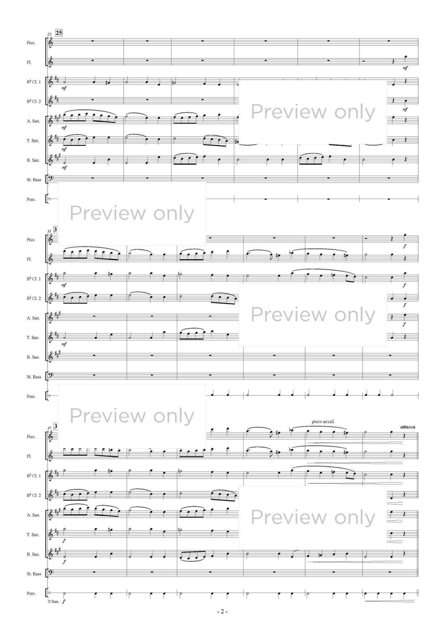 Dances - Woodwind & String Bass Octet Chamber Music scores gallery preview page 3