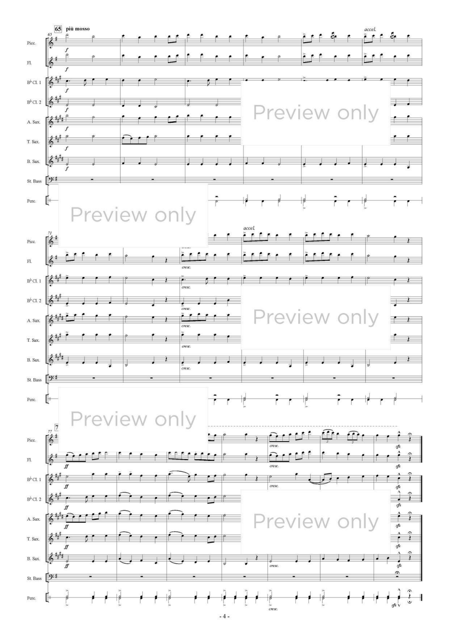 Dances - Woodwind & String Bass Octet Chamber Music scores gallery preview page 5