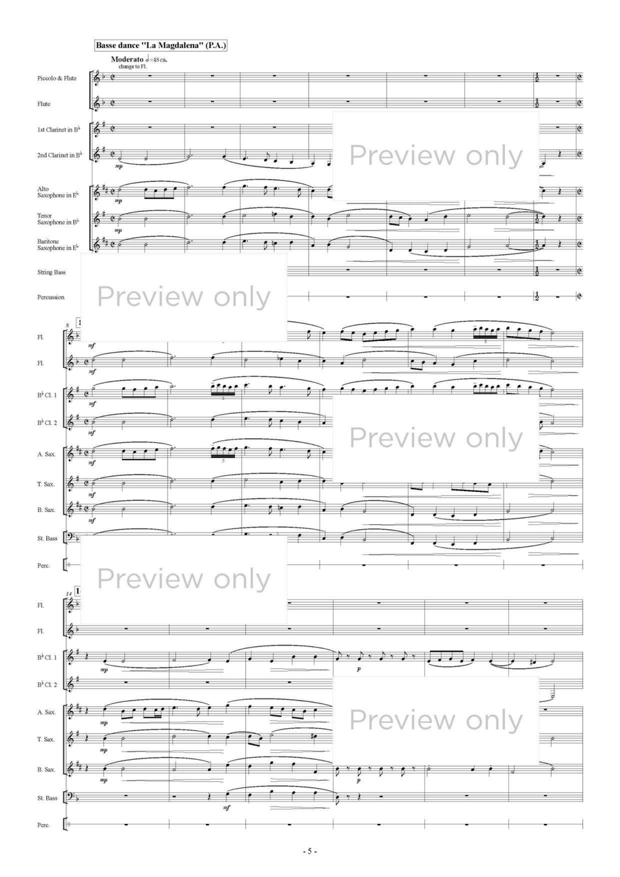 Dances - Woodwind & String Bass Octet Chamber Music scores gallery preview page 6