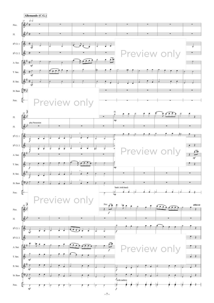 Dances - Woodwind & String Bass Octet Chamber Music scores gallery preview page 8