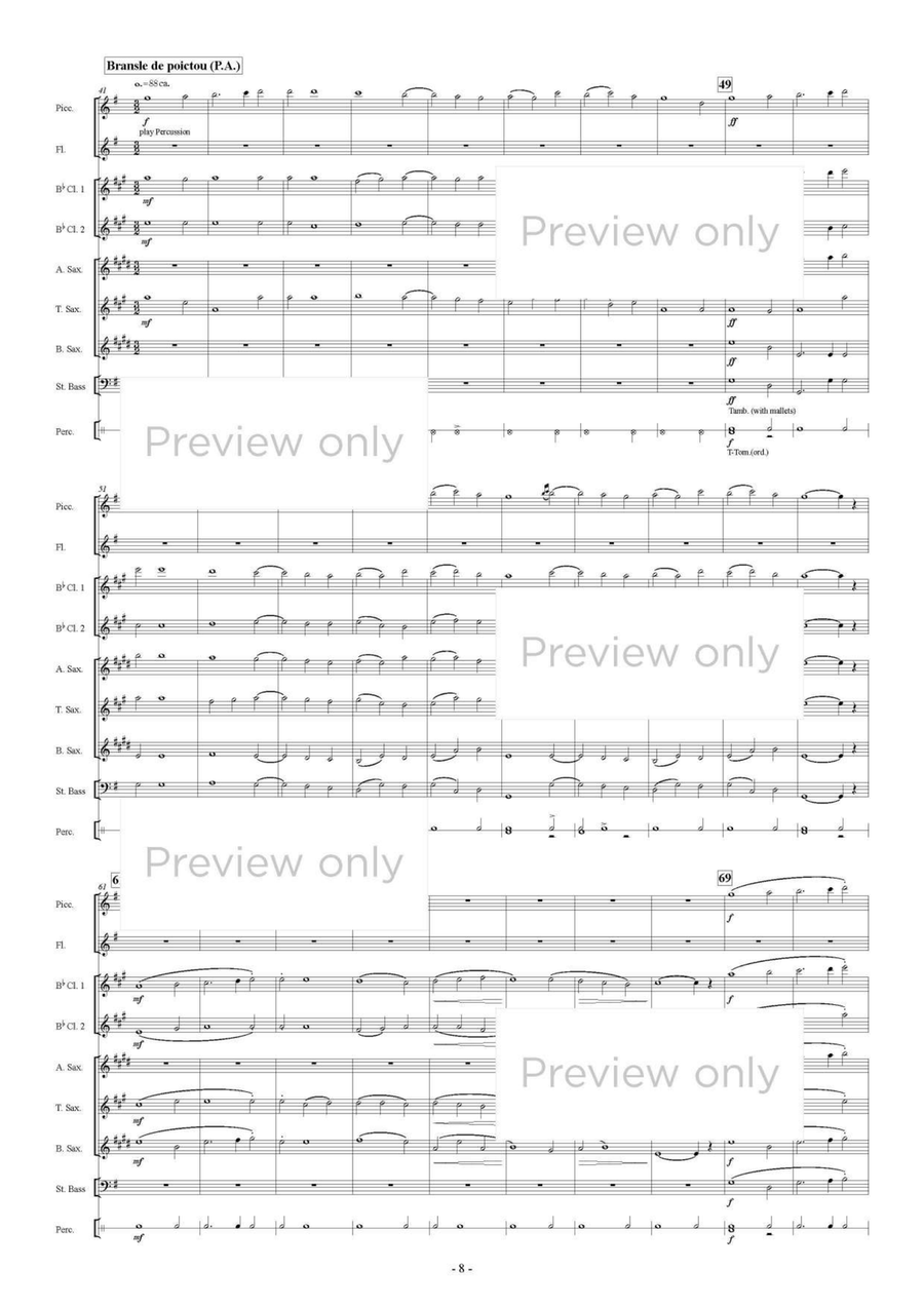 Dances - Woodwind & String Bass Octet Chamber Music scores gallery preview page 9