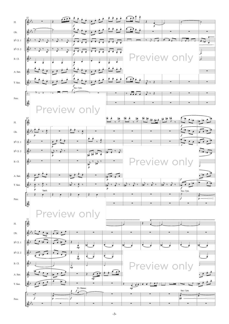 Dream Forest - Woodwind & Percussion Octet Chamber Music scores gallery preview page 4