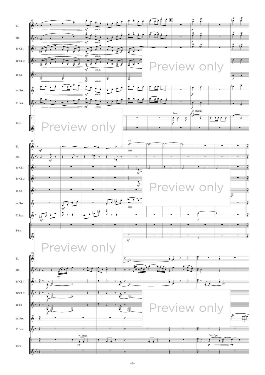 Dream Forest - Woodwind & Percussion Octet Chamber Music scores gallery preview page 5
