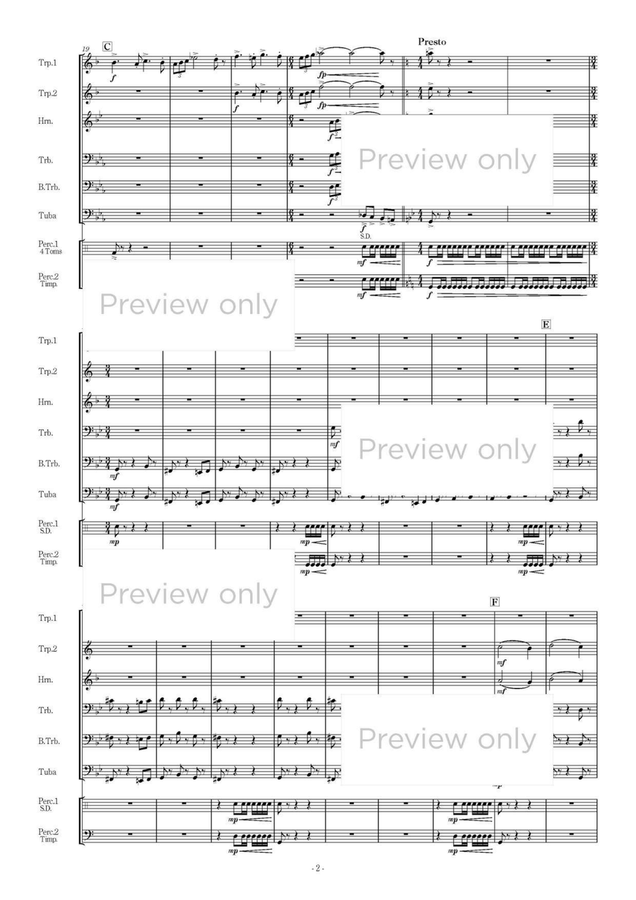 Alba Partita - Brass & Percussion Octet Chamber Music scores gallery preview page 3