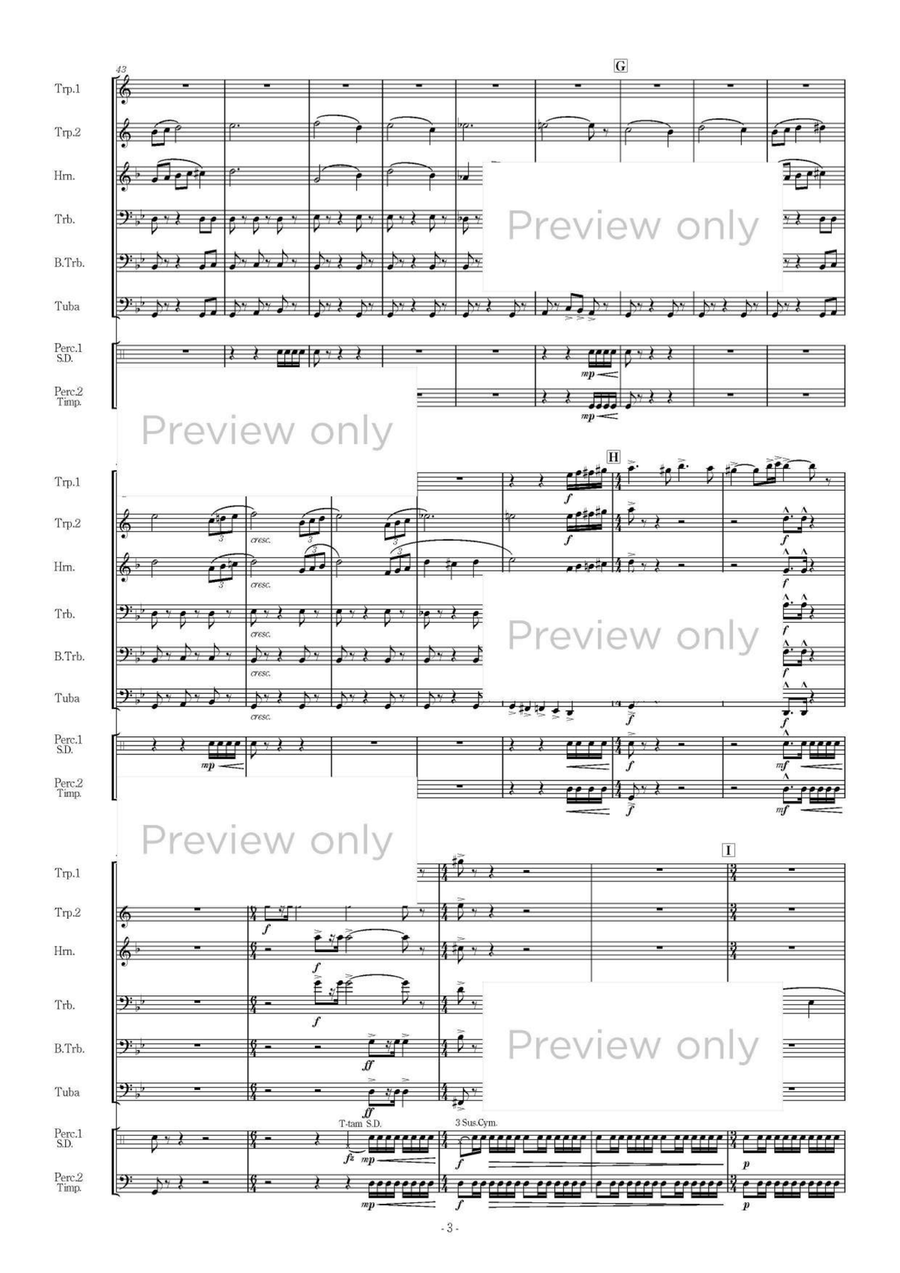Alba Partita - Brass & Percussion Octet Chamber Music scores gallery preview page 4
