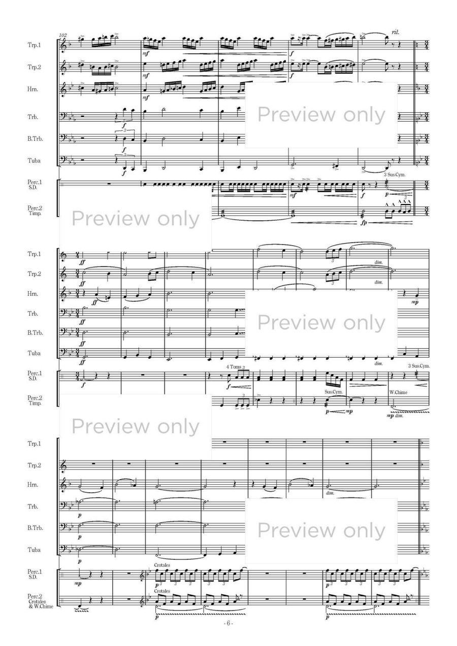 Alba Partita - Brass & Percussion Octet Chamber Music scores gallery preview page 7
