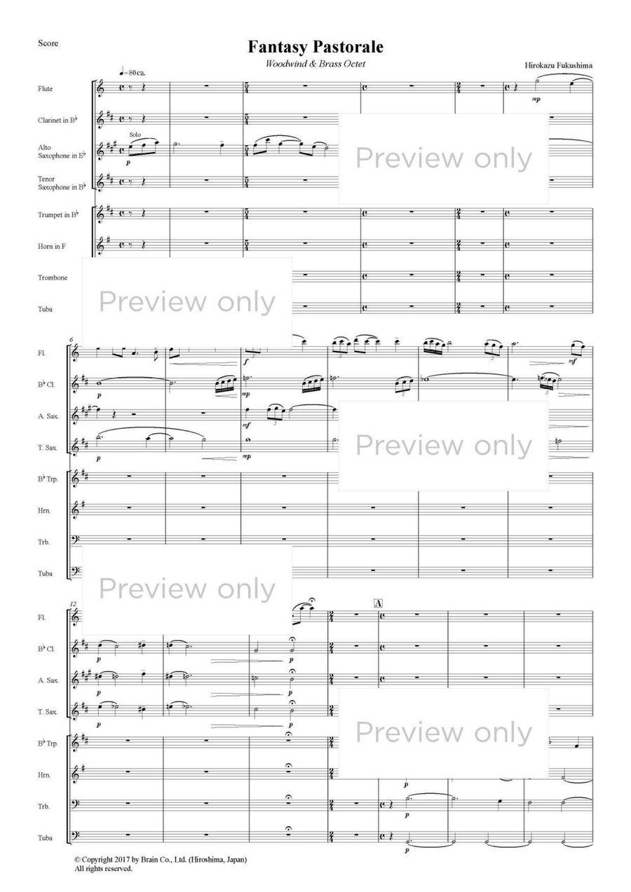 Fantasy Pastorale - Mixed Chamber Wind Octet Chamber Music scores gallery preview page 2
