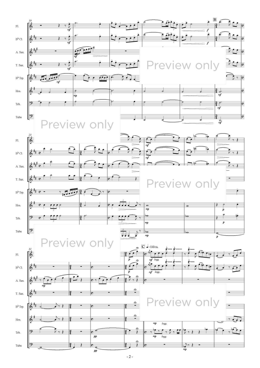 Fantasy Pastorale - Mixed Chamber Wind Octet Chamber Music scores gallery preview page 3