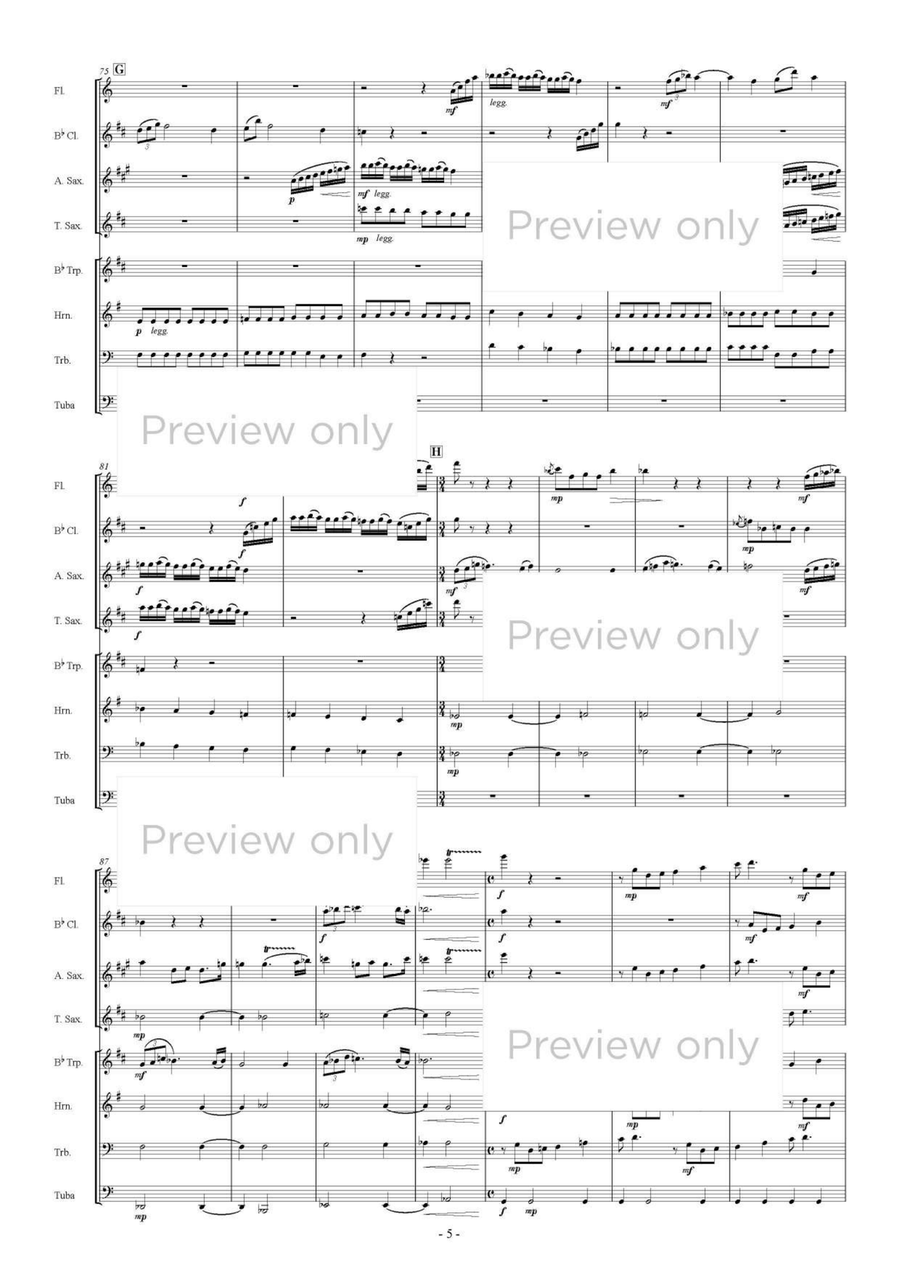 Fantasy Pastorale - Mixed Chamber Wind Octet Chamber Music scores gallery preview page 6