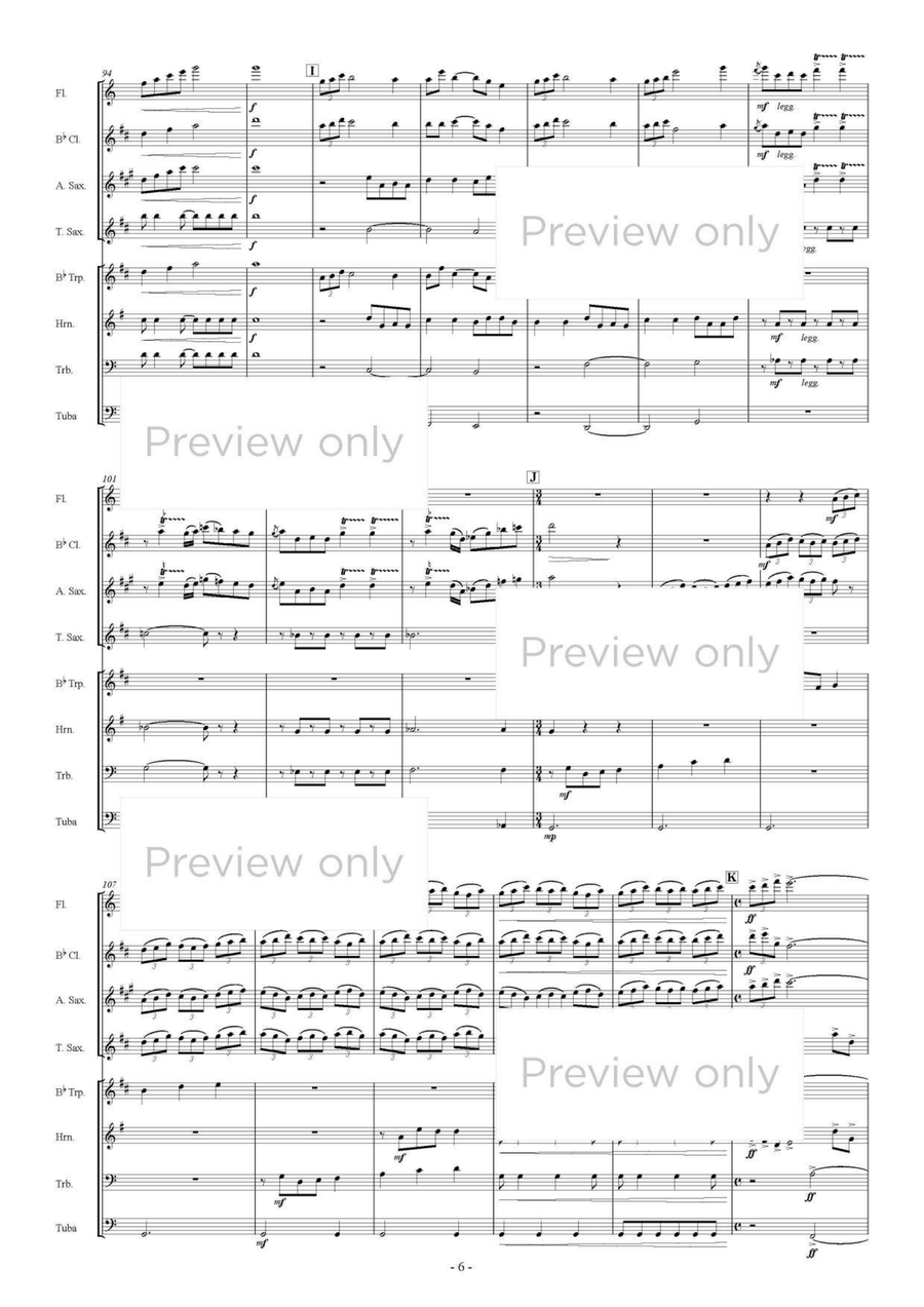 Fantasy Pastorale - Mixed Chamber Wind Octet Chamber Music scores gallery preview page 7