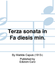 Terza sonata in Fa diesis min.