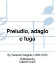 Preludio, adagio e fuga