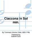 Ciaccona in Sol min.
