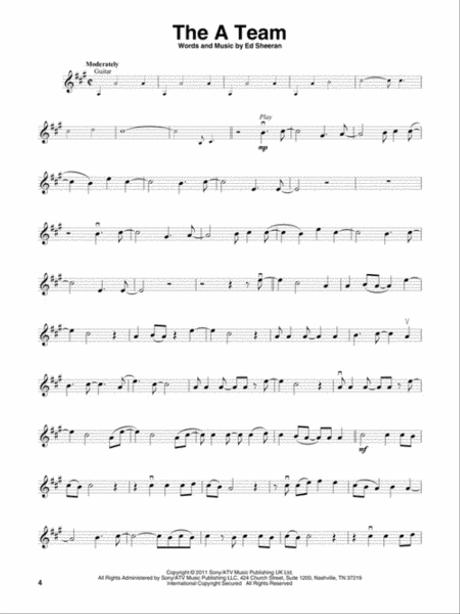 Ed Sheeran Ed Sheeran Violin scores gallery preview page 3
