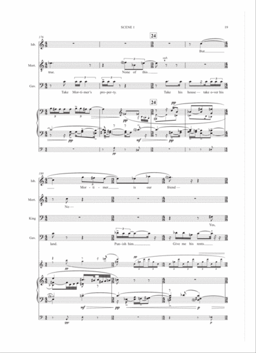 Lessons in Love and Violence Voice scores gallery preview page 3