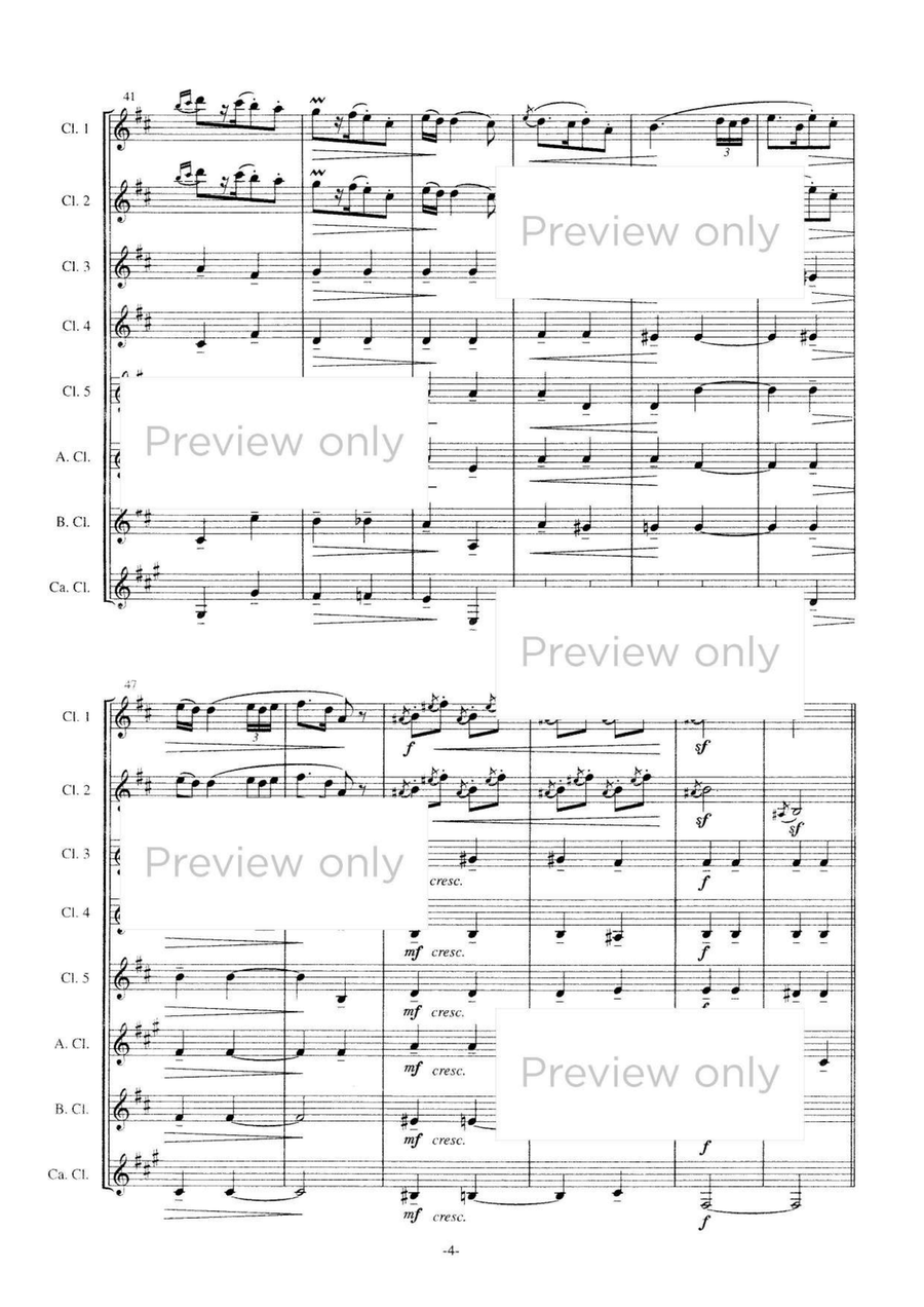 Romanian Folk Dances - Clarinet Octet Chamber Music scores gallery preview page 5