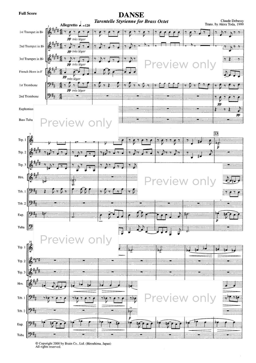 Danse - Brass Octet Danse - Brass Octet Euphonium scores gallery preview page 2