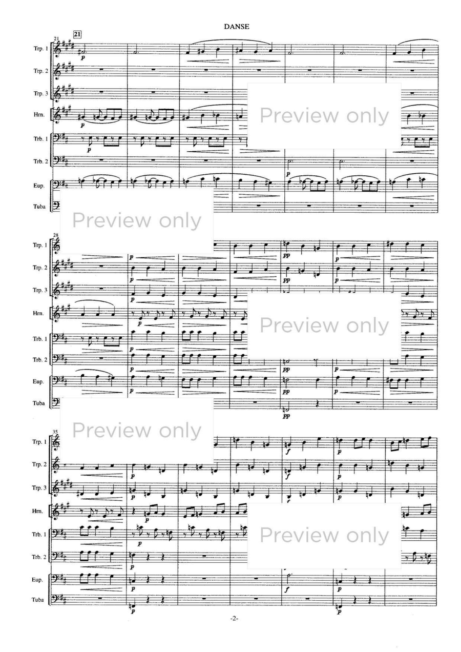 Danse - Brass Octet Danse - Brass Octet Euphonium scores gallery preview page 3