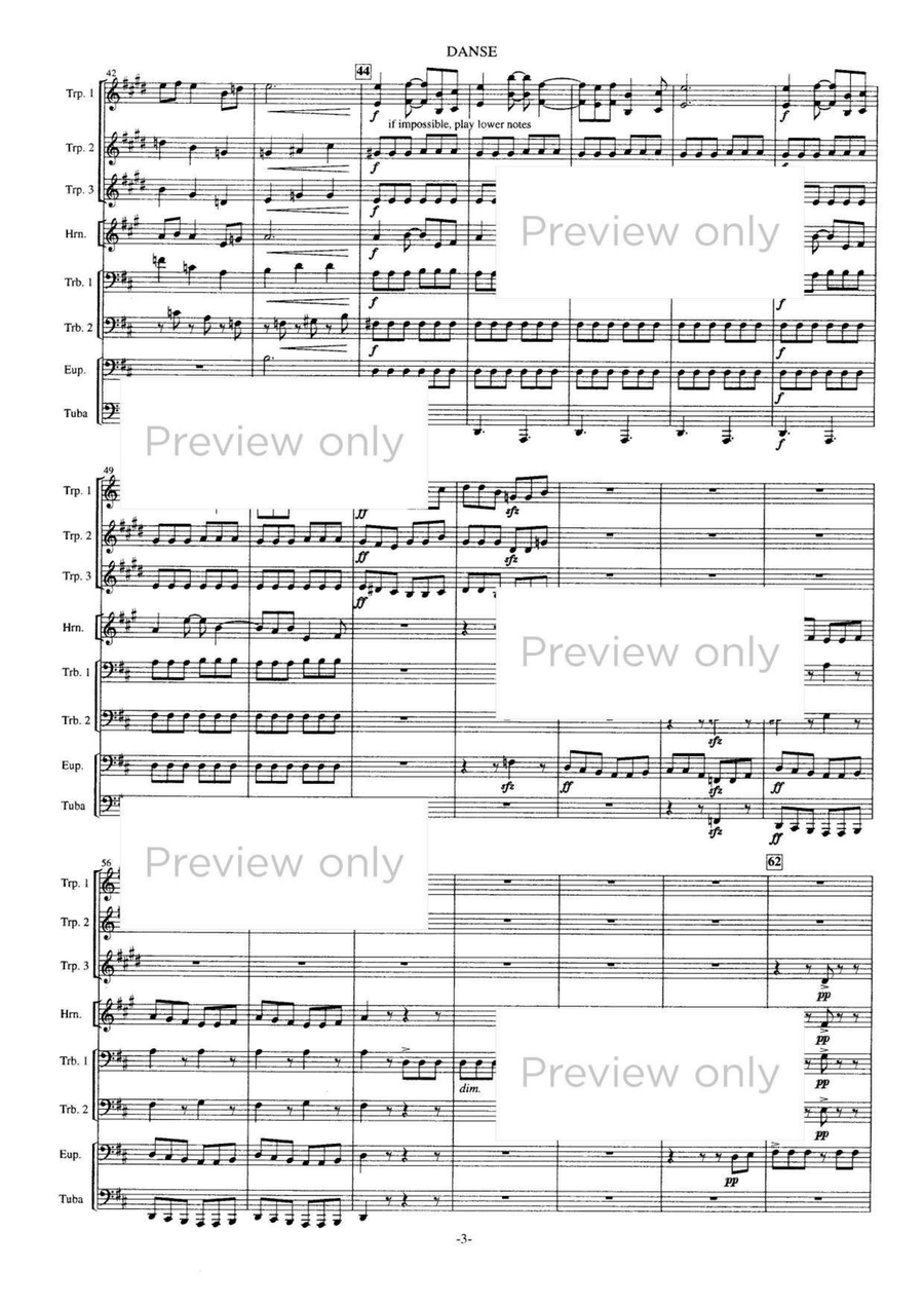 Danse - Brass Octet Danse - Brass Octet Euphonium scores gallery preview page 4