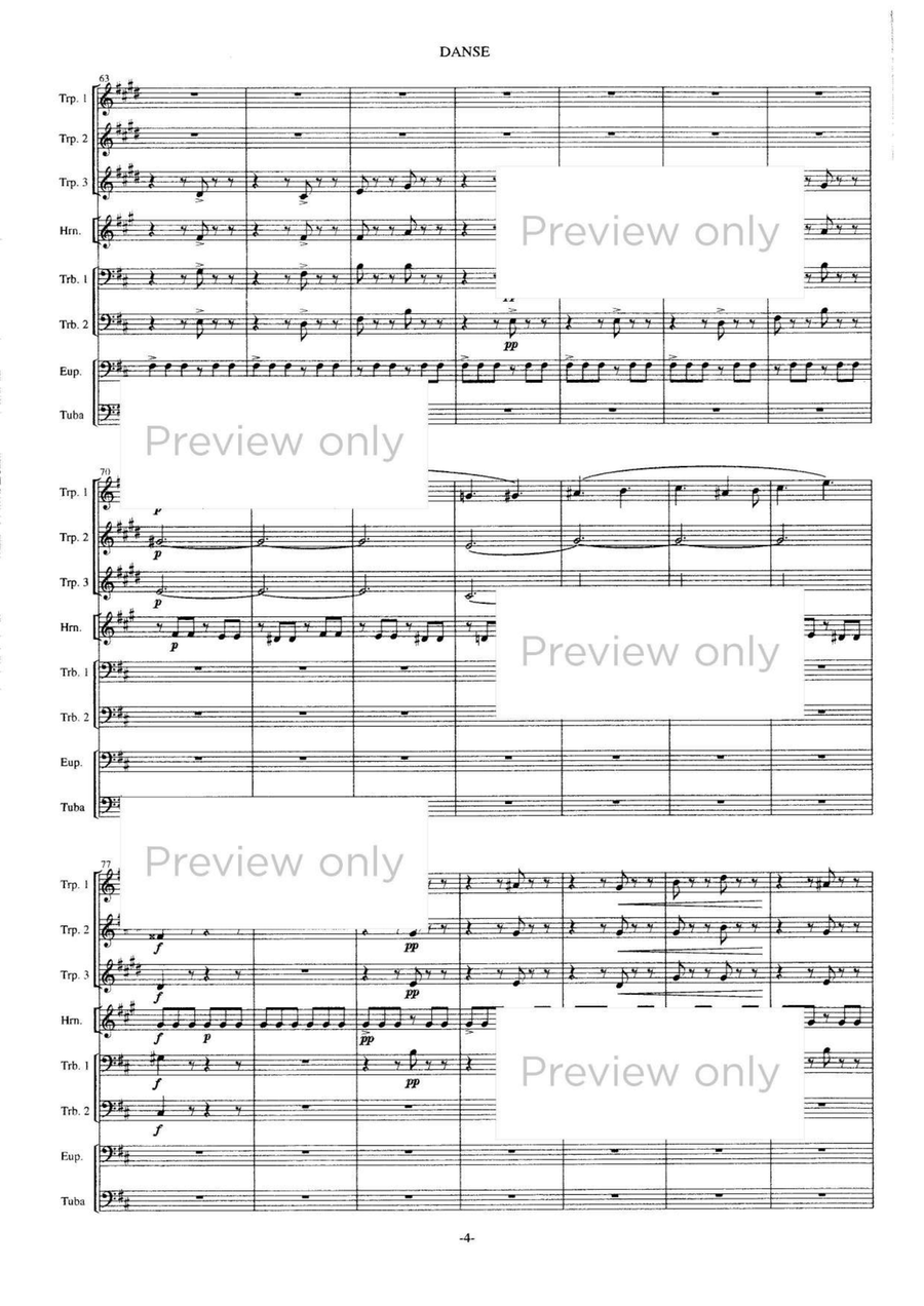 Danse - Brass Octet Danse - Brass Octet Euphonium scores gallery preview page 5