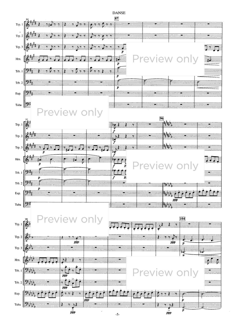 Danse - Brass Octet Danse - Brass Octet Euphonium scores gallery preview page 6