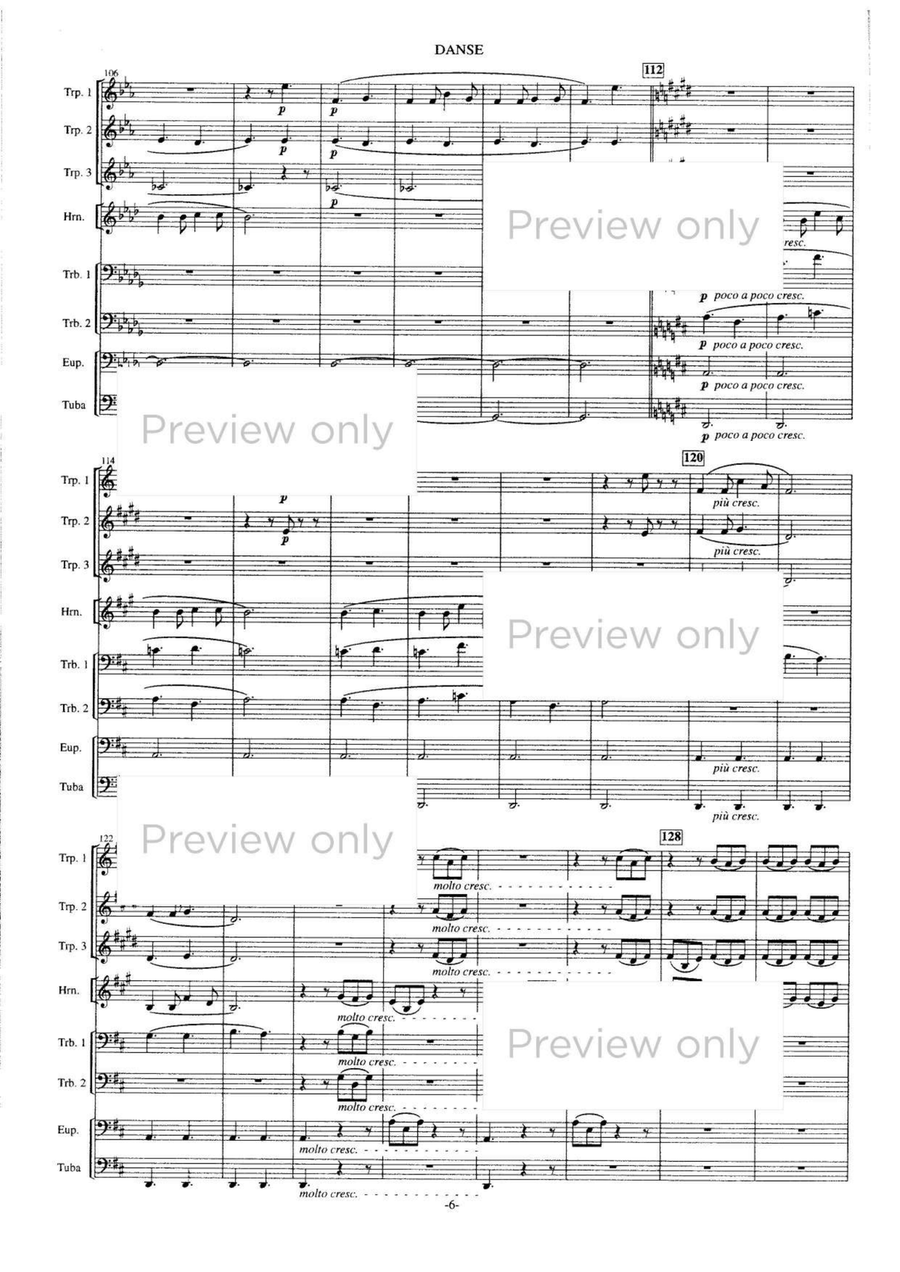 Danse - Brass Octet Danse - Brass Octet Euphonium scores gallery preview page 7
