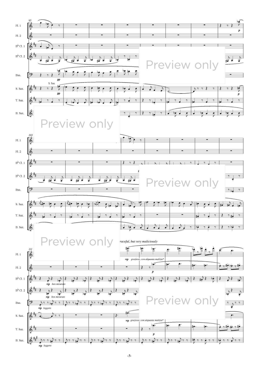 Pupazzetti - Woodwind Octet Chamber Music scores gallery preview page 6