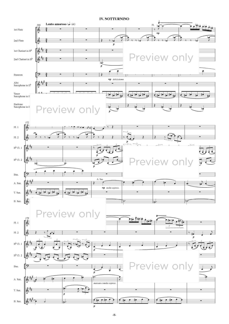Pupazzetti - Woodwind Octet Chamber Music scores gallery preview page 9