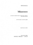 Miserere 'passio Et Mors Domini' Choral Score Children's Choir And 3 Mixed Choirs
