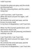 I will Trust Him