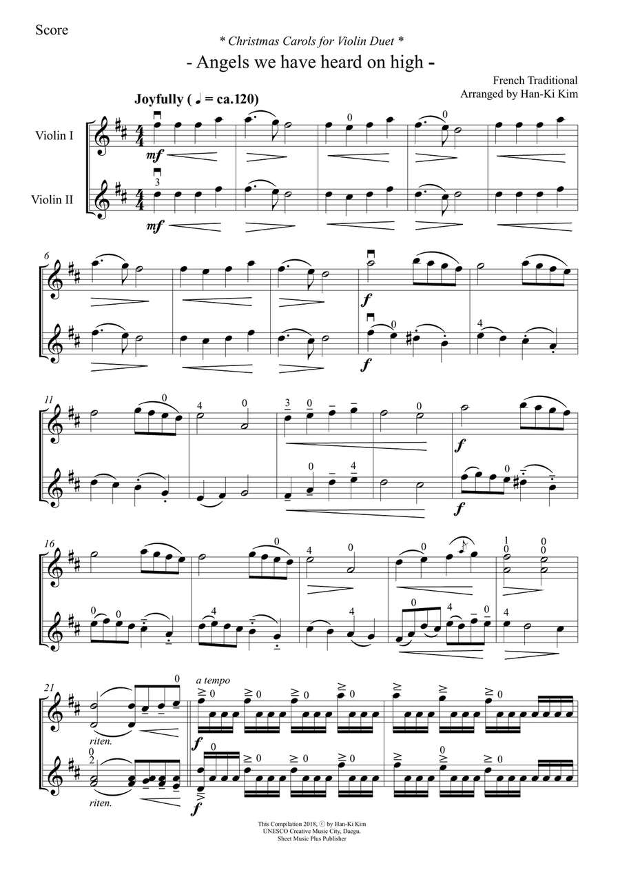 Christmas Carols for 2 Violins Vol.I Christmas Carols for 2 Violins Vol.I String Duet scores gallery preview page 2