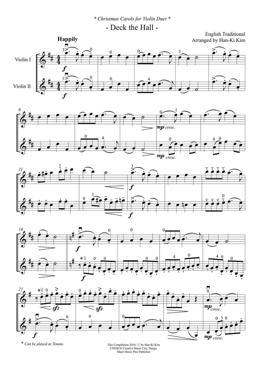 Christmas Carols for 2 Violins Vol.I Christmas Carols for 2 Violins Vol.I String Duet scores gallery preview page 4