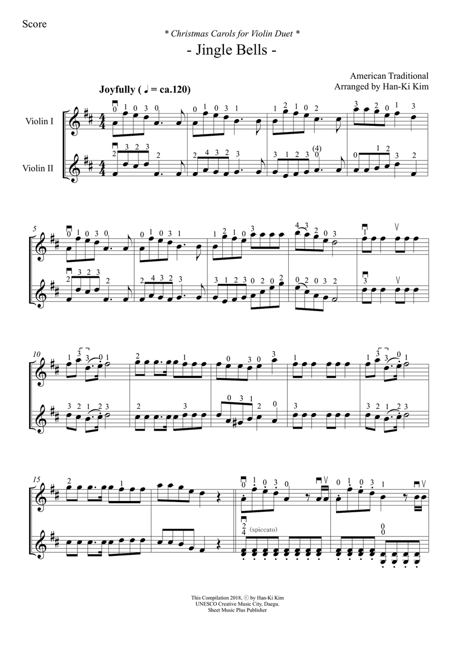 Christmas Carols for 2 Violins Vol.I Christmas Carols for 2 Violins Vol.I String Duet scores gallery preview page 6