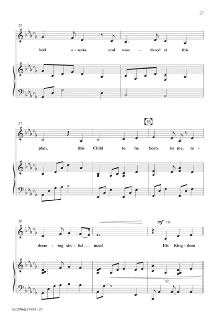Behold, A Savior! Behold, A Savior! 4-Part scores gallery preview page 15