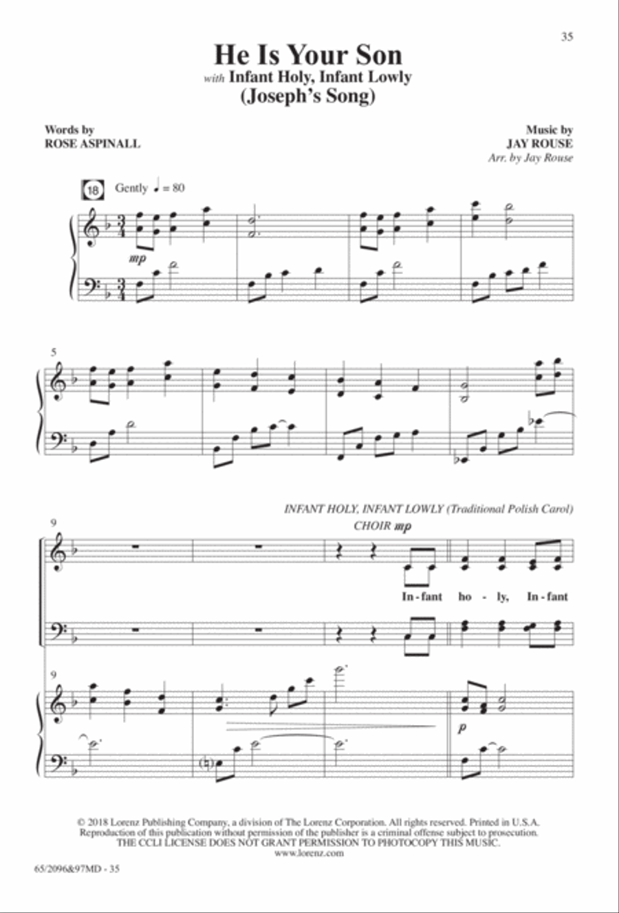 Behold, A Savior! Behold, A Savior! 4-Part scores gallery preview page 18