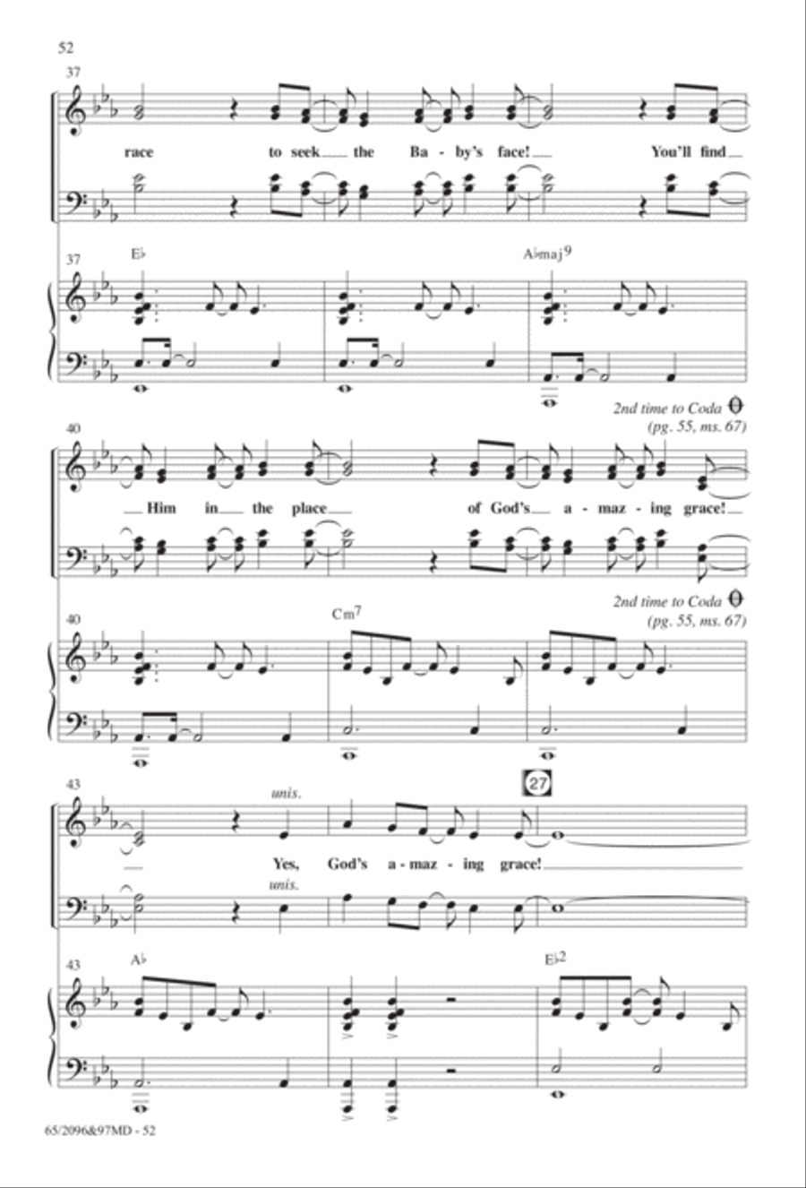 Behold, A Savior! Behold, A Savior! 4-Part scores gallery preview page 29