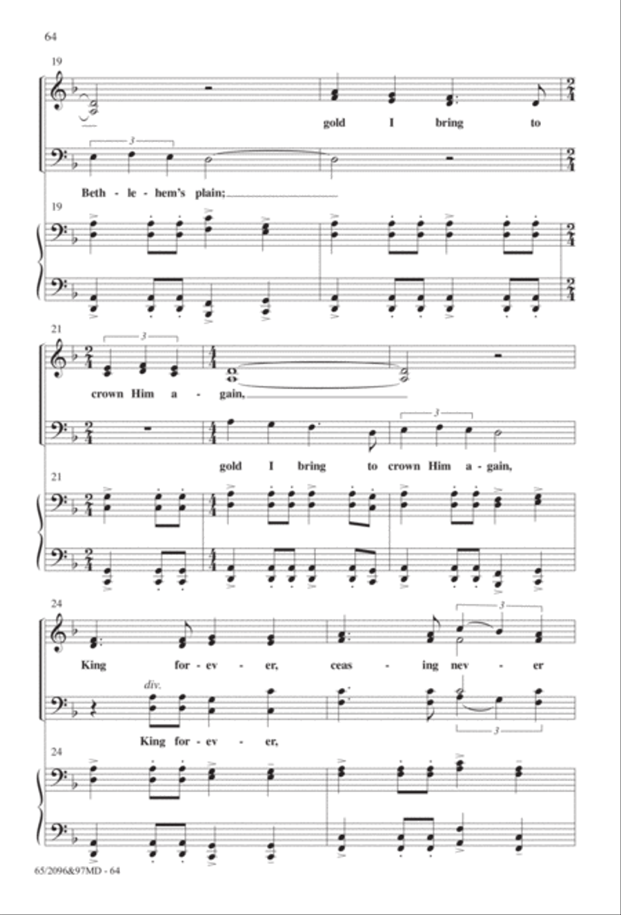 Behold, A Savior! Behold, A Savior! 4-Part scores gallery preview page 35